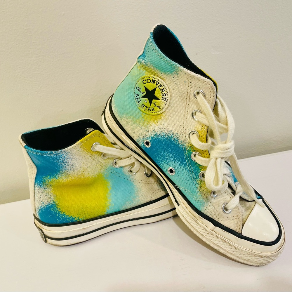 Converse Chuck Taylor All Stars 1970s Hi Top “Spray Paint”. Unisex. M:3, W:5.